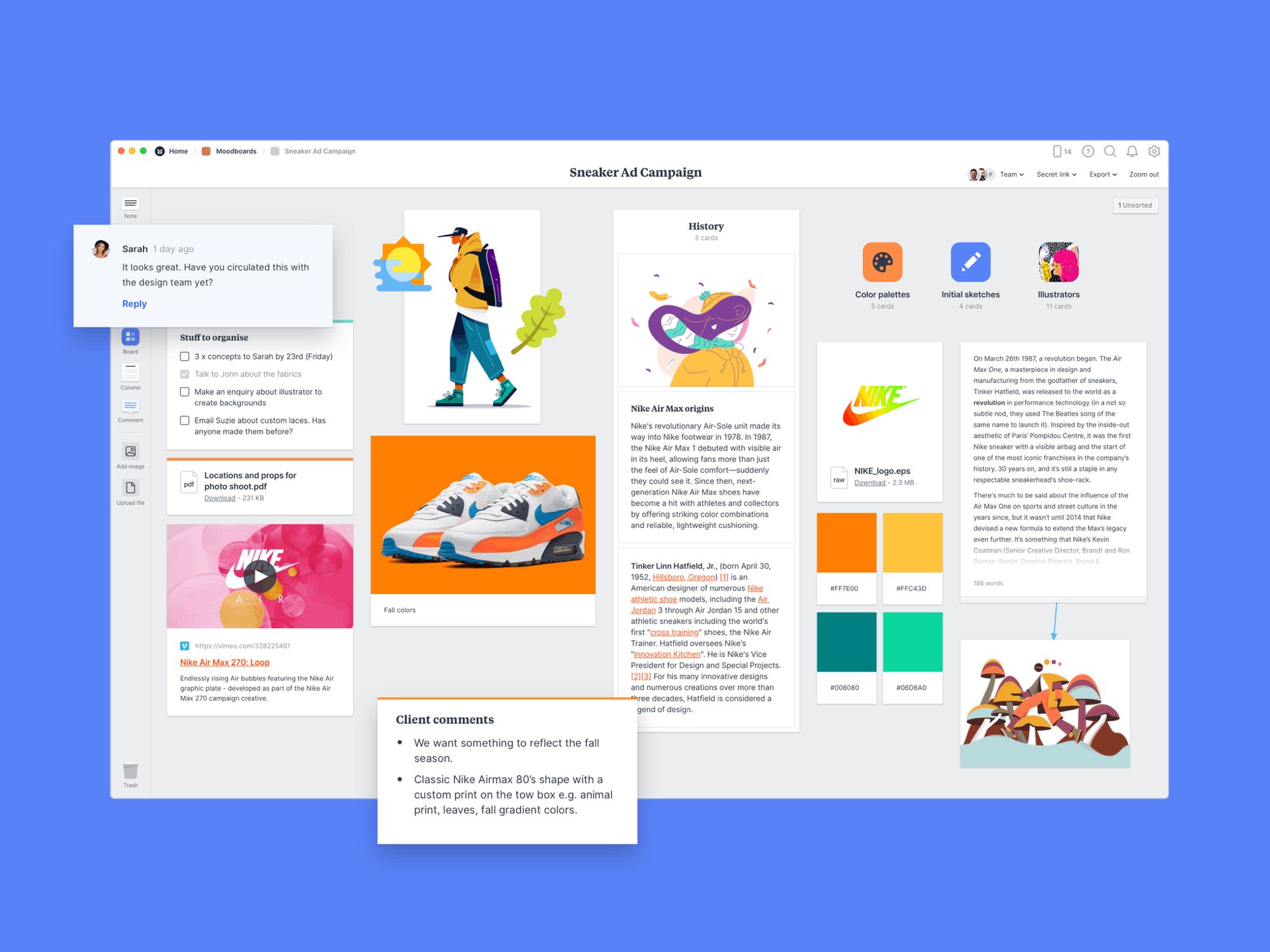 Milanote - визуальные доски и совместная работа