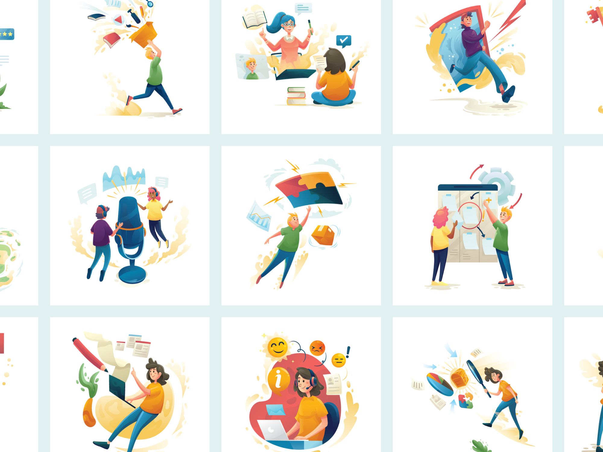 Pixeltrue – 500+ бесплатных иллюстраций и анимаций.