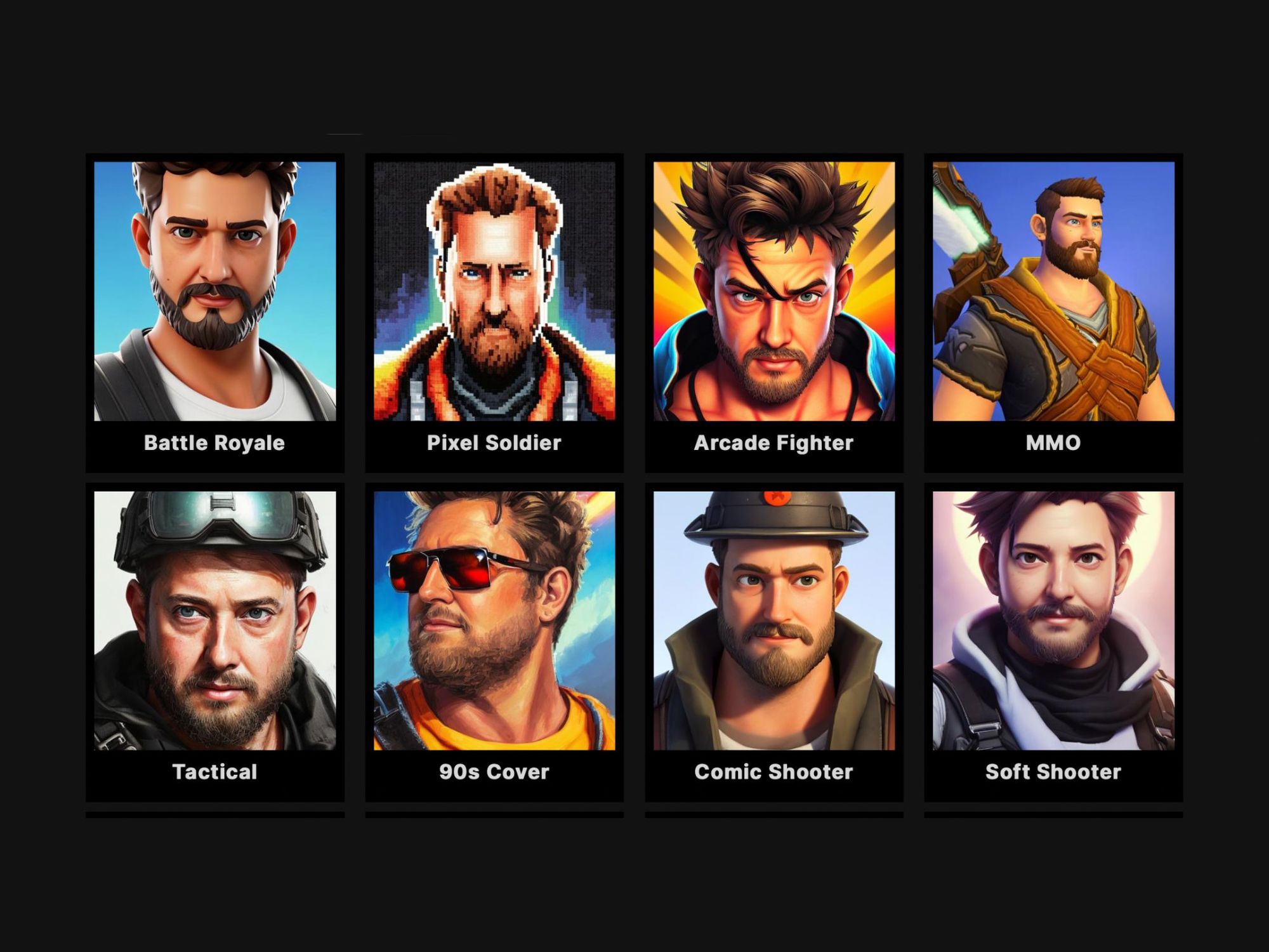 HeroPack — сервіс для генерації аватарів у стилі відеоігор