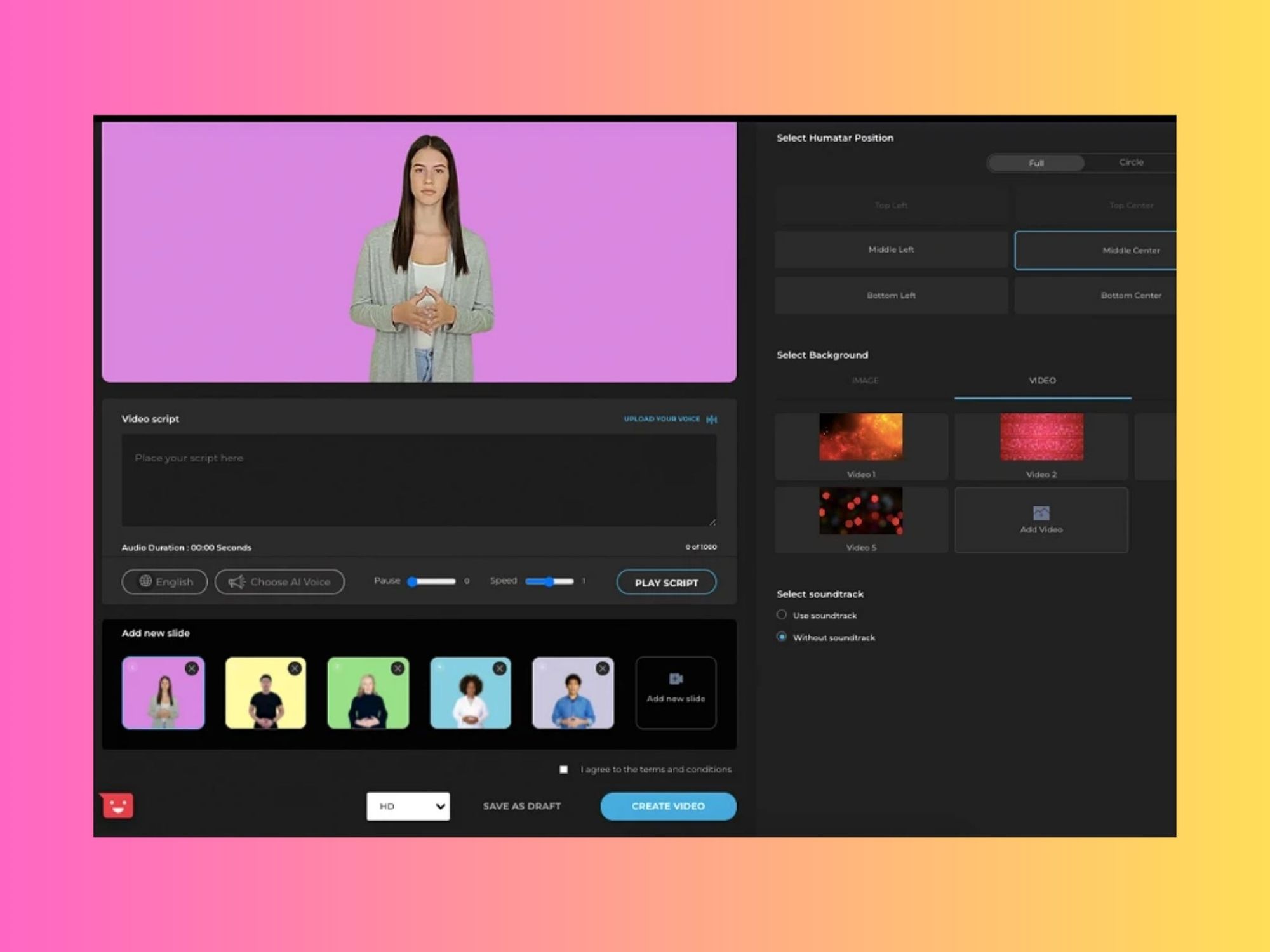 Synthesys — як перетворити текст у голос або відео за допомогою штучного інтелекту