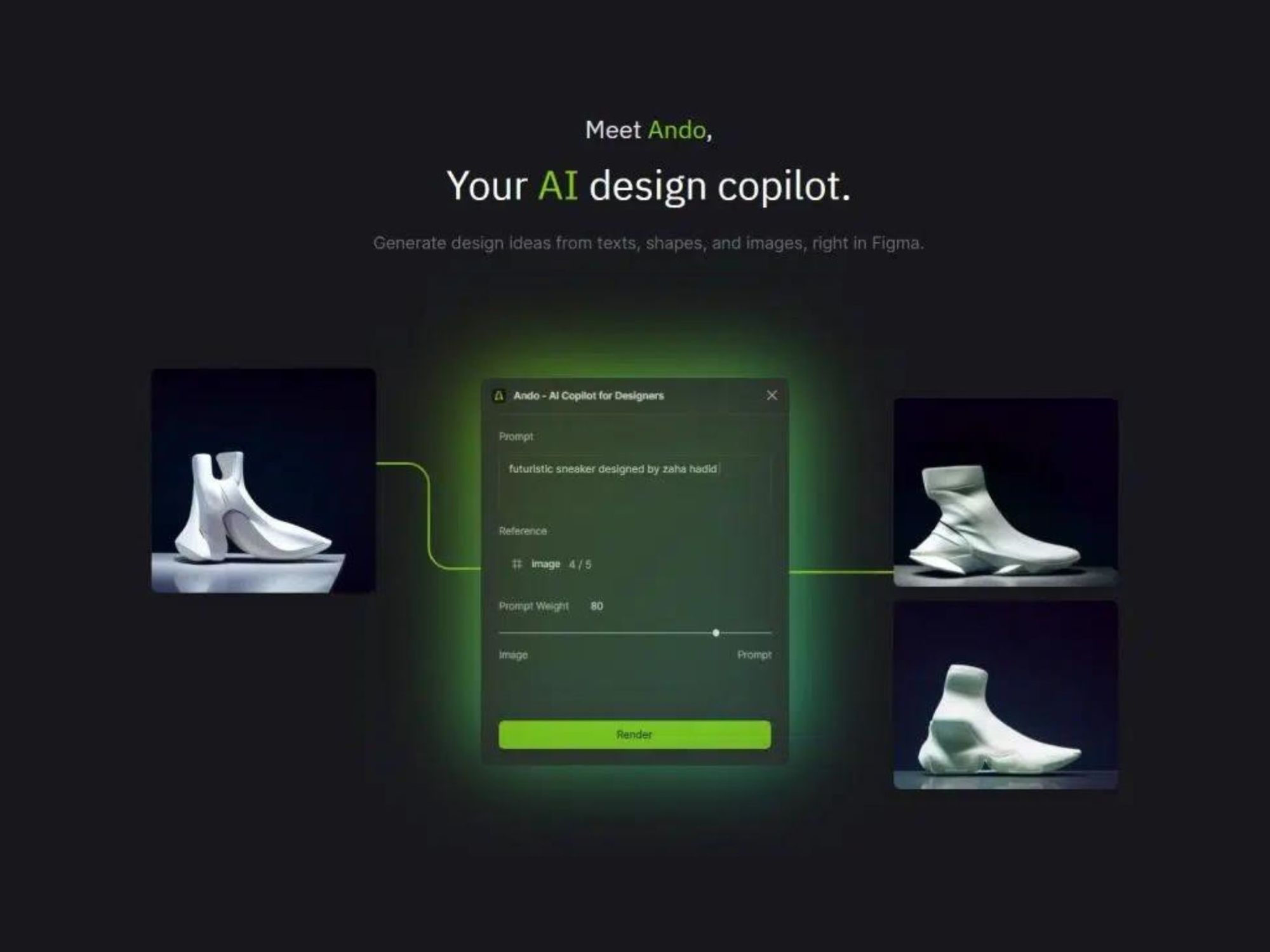 Ando — AI помічник для Figma, який генерує макети, форми та 3D іконки