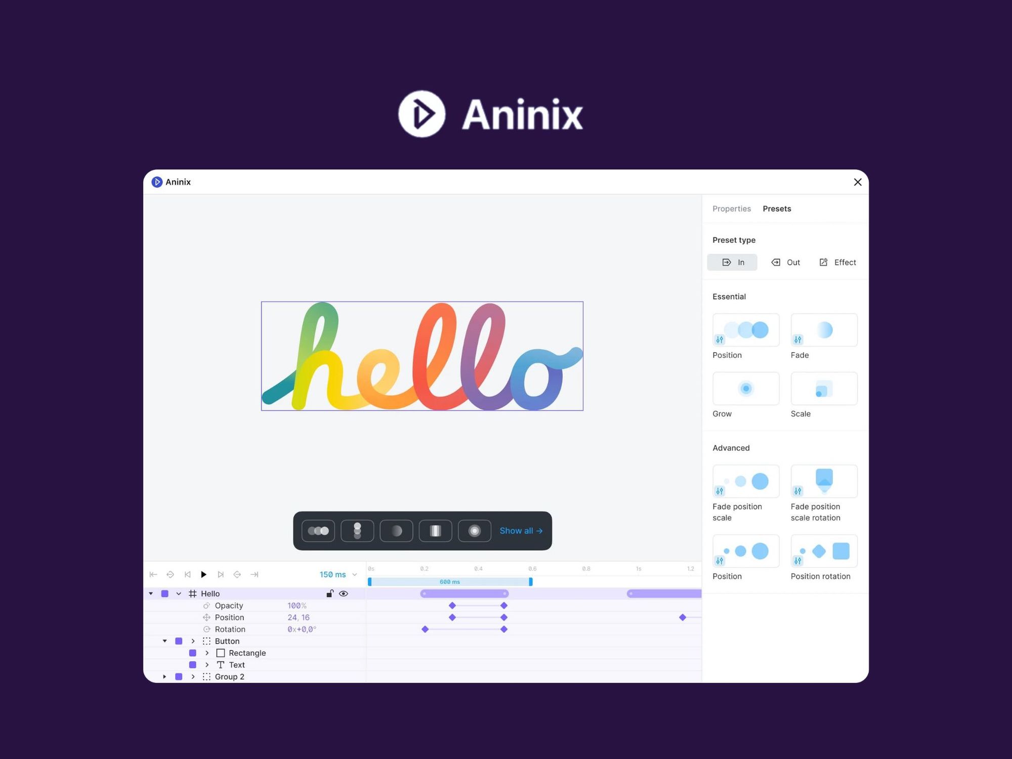 Aninix — український плагін для анімації інтерфейсів у Figma