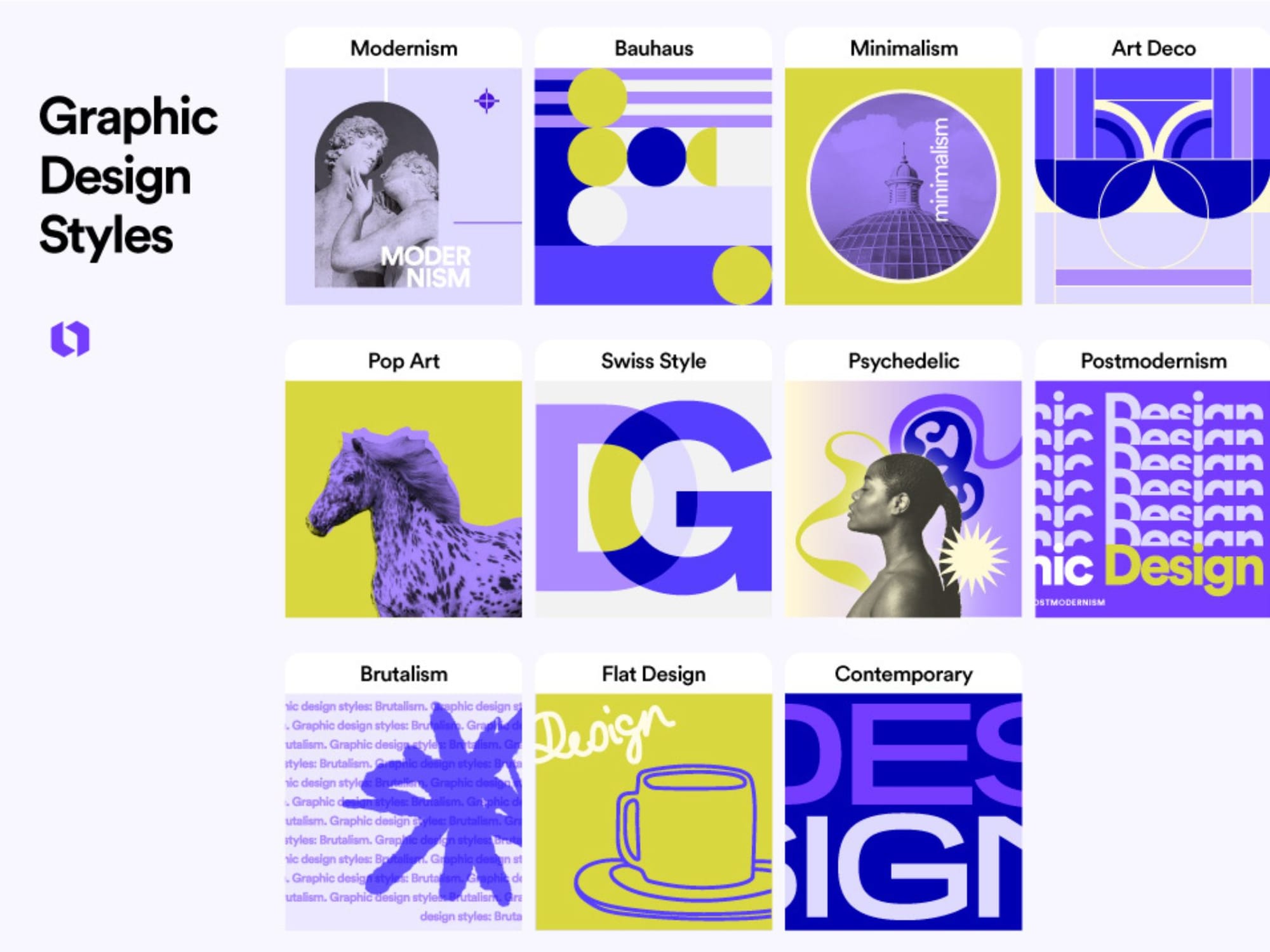 Стилі у графічному дизайні: особливості та приклади