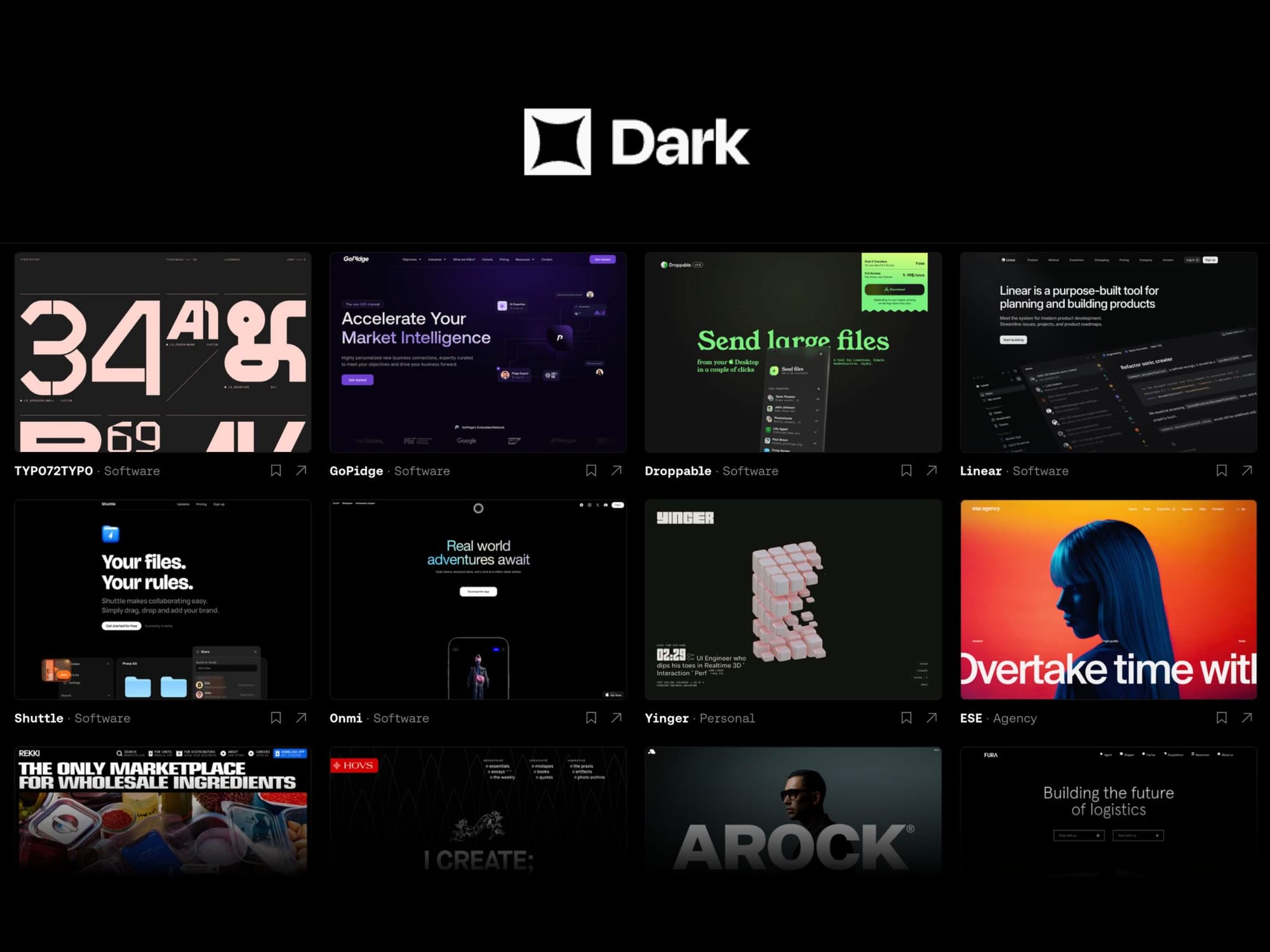 Dark design – референси для темних інтерфейсів