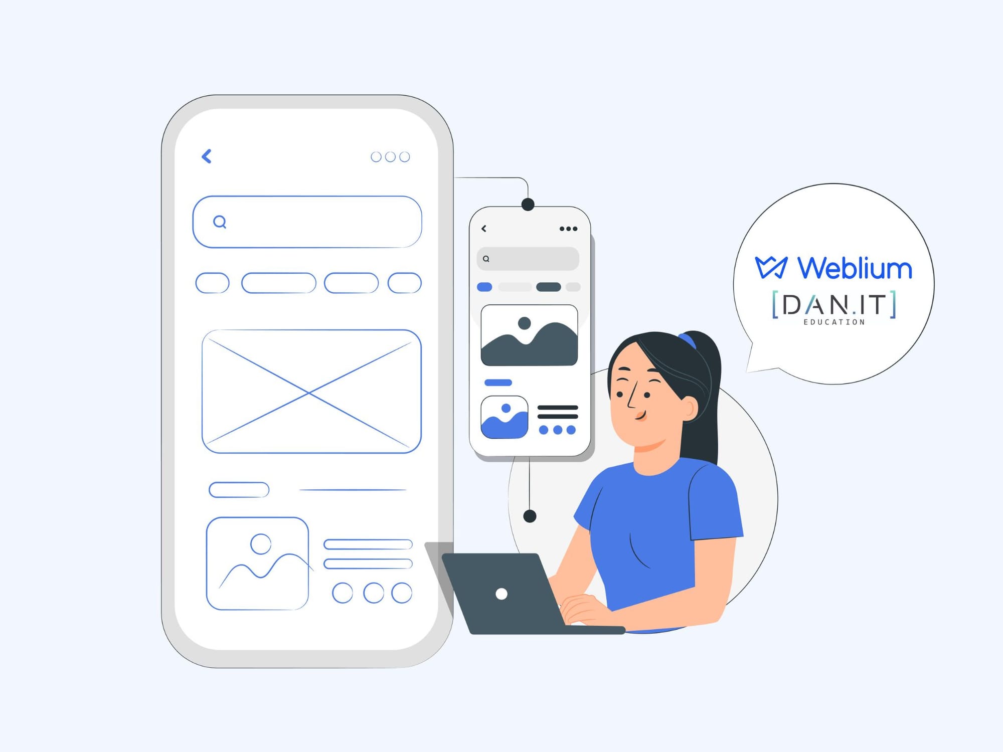 Конструктор сайтів Weblium разом з освітнім центром DAN.IT оголосили старт нової програми для дизайнерів