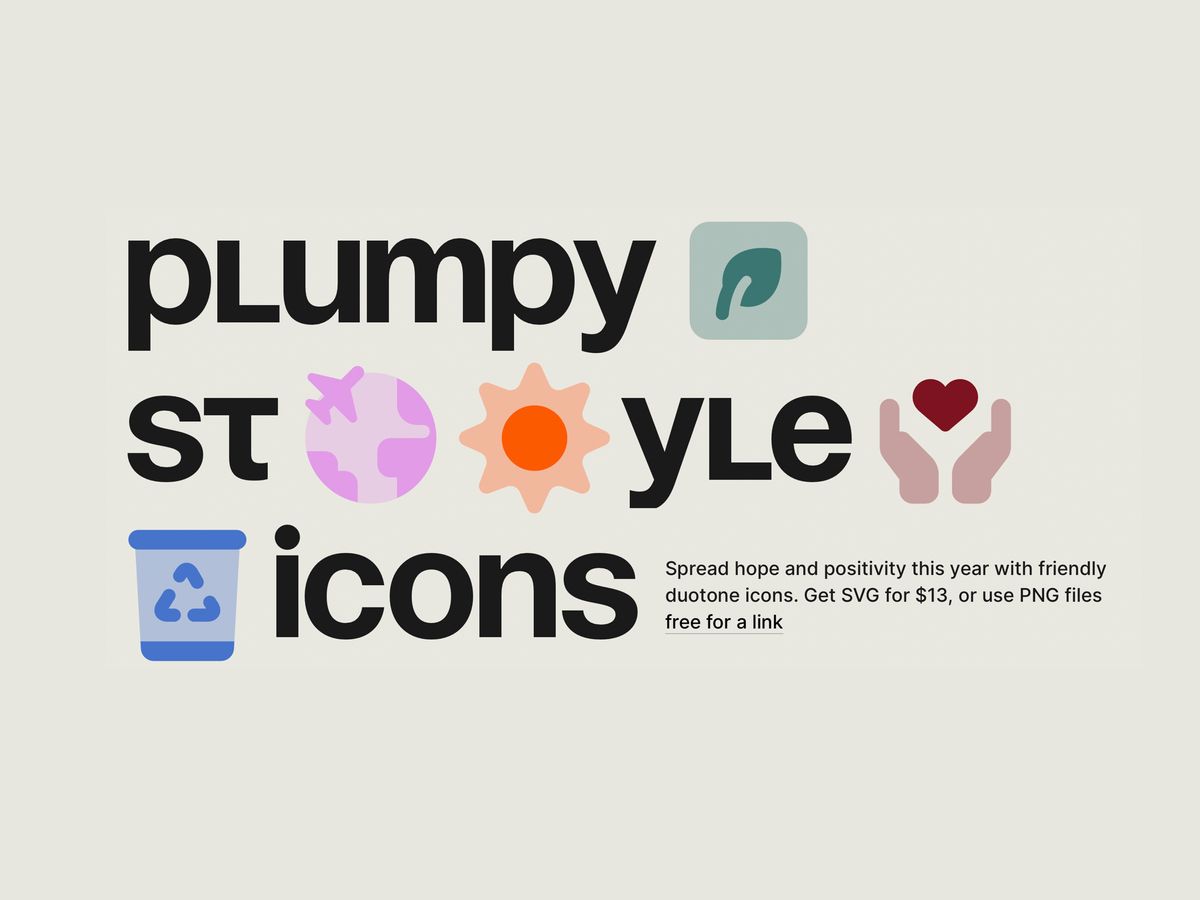 Plumpy style icons - новая коллекция бесплатных иконок от Icons8