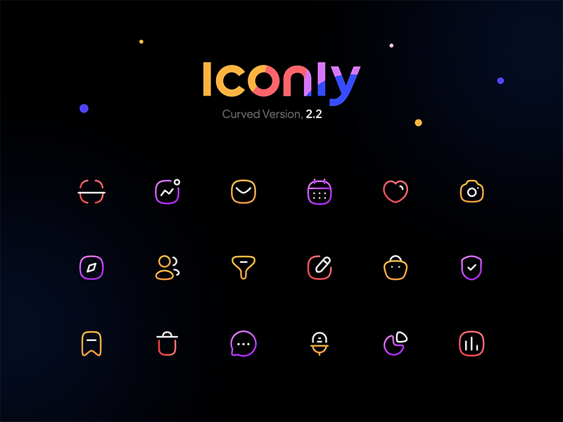Iconly 2: 600+ бесплатных иконок для UI