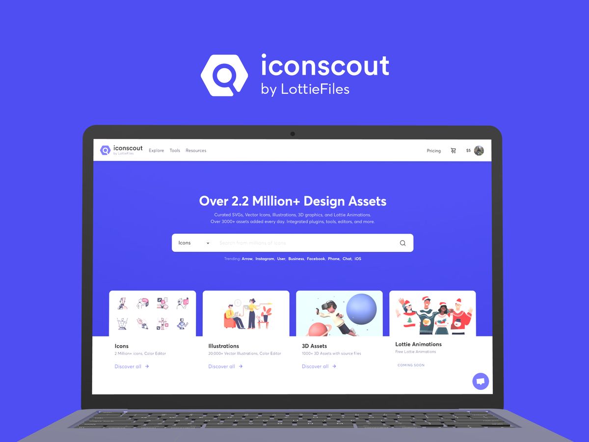 Iconscout - 2 миллиона иконок для Mac и Windows.