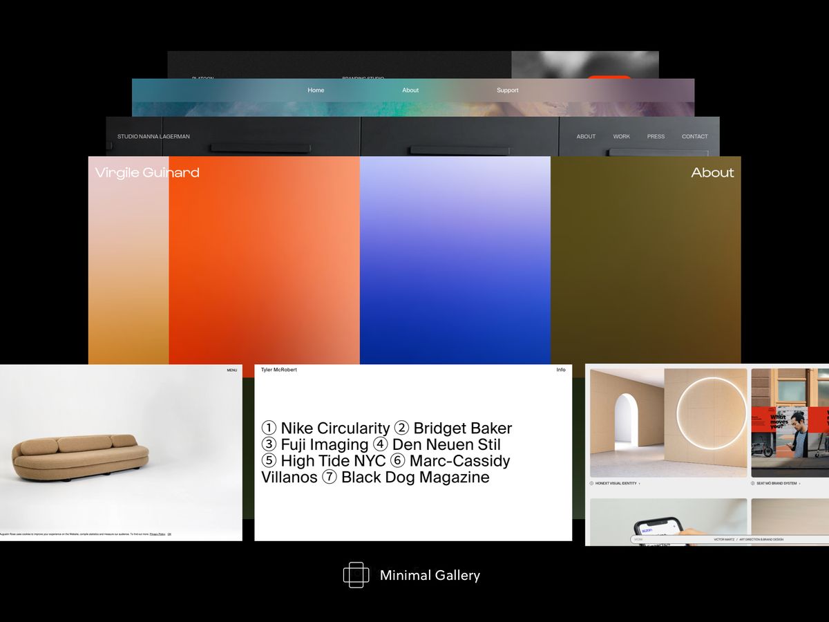 Minimal gallery - лучшие веб-сайты в стиле "минимализм"