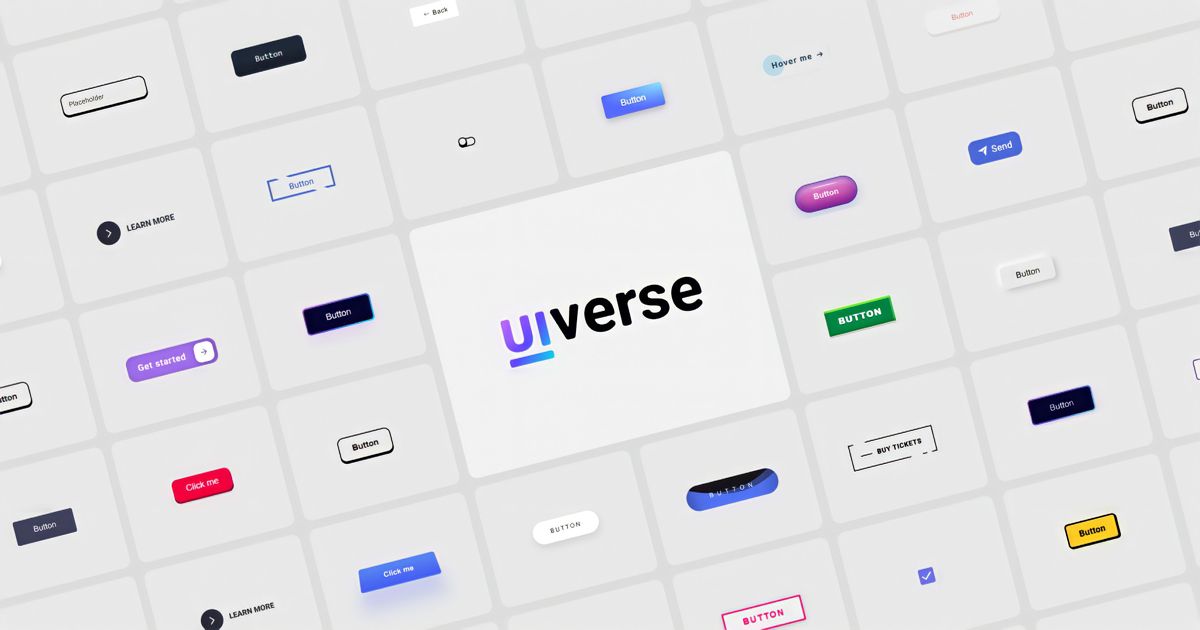 UIVERSE — 500+ безкоштовних елементів інтерфейсу з відкритим кодом