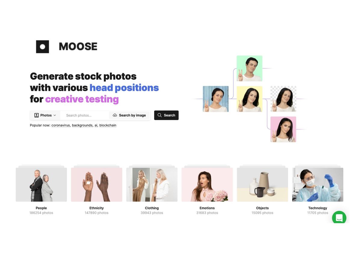 Moose — cтокова AI платформа для генерації фото