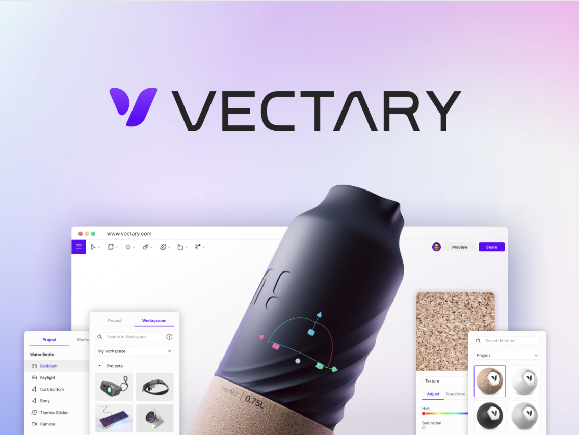 Vectary — AI інструмент для 3D-моделювання