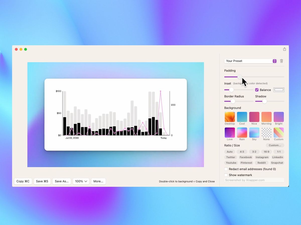 Xnapper — інструмент для створення гарних скриншотів