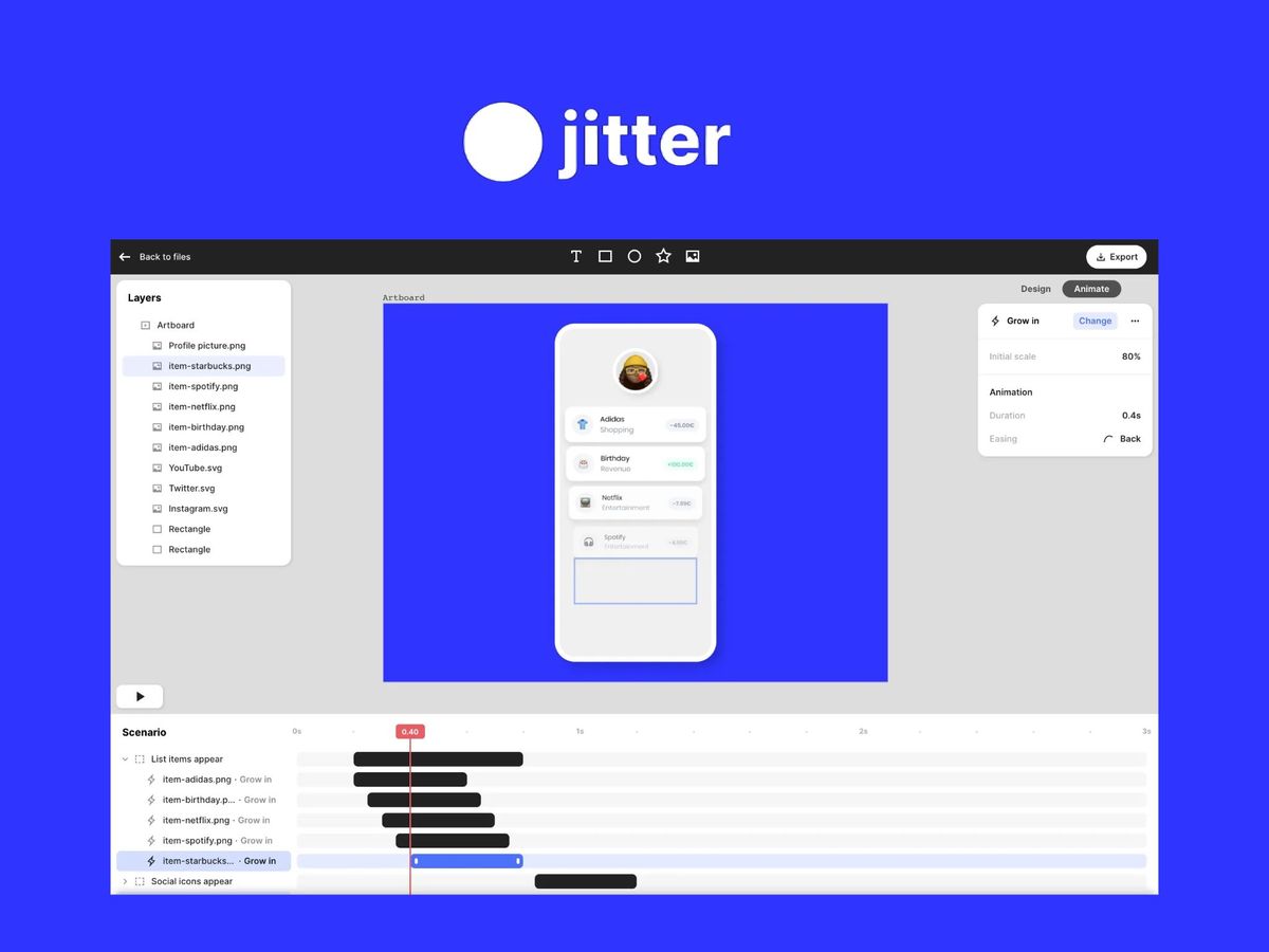 Jitter — онлайн інструмент для розробки motion-дизайну