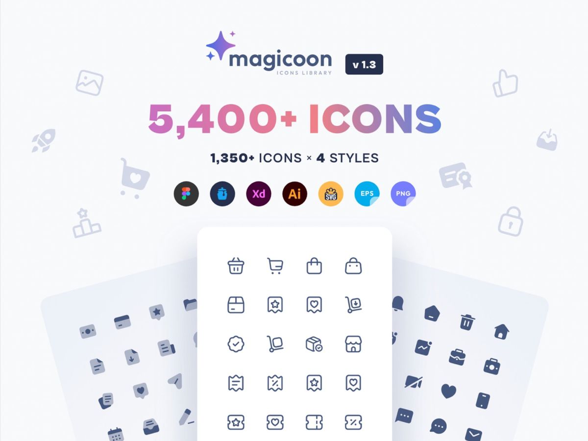 Magicoon — бібліотека з 5400+ високоякісних векторних іконок за категоріями
