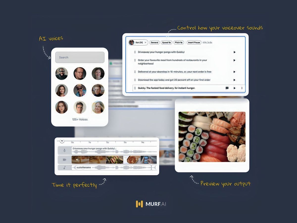 Murf — AI генератор озвученого тексту, який дозволяє конвертувати текст у мову та диктувати