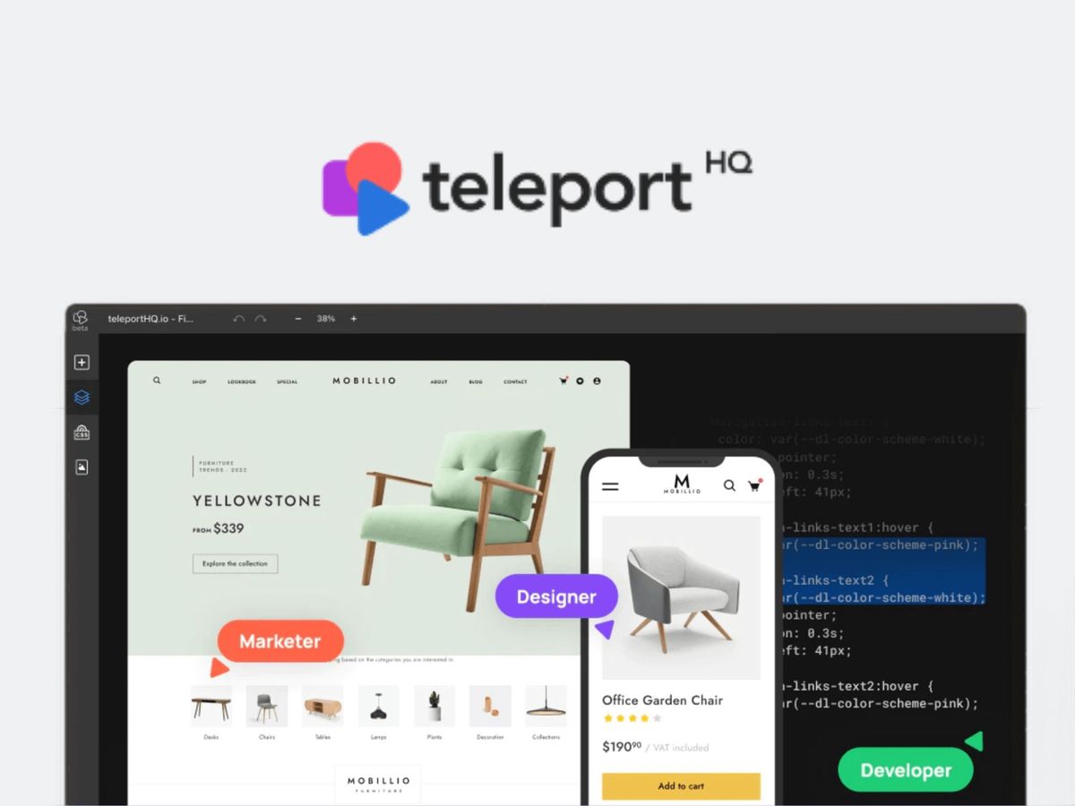 Teleport HQ – AI конструктор вебсайтів