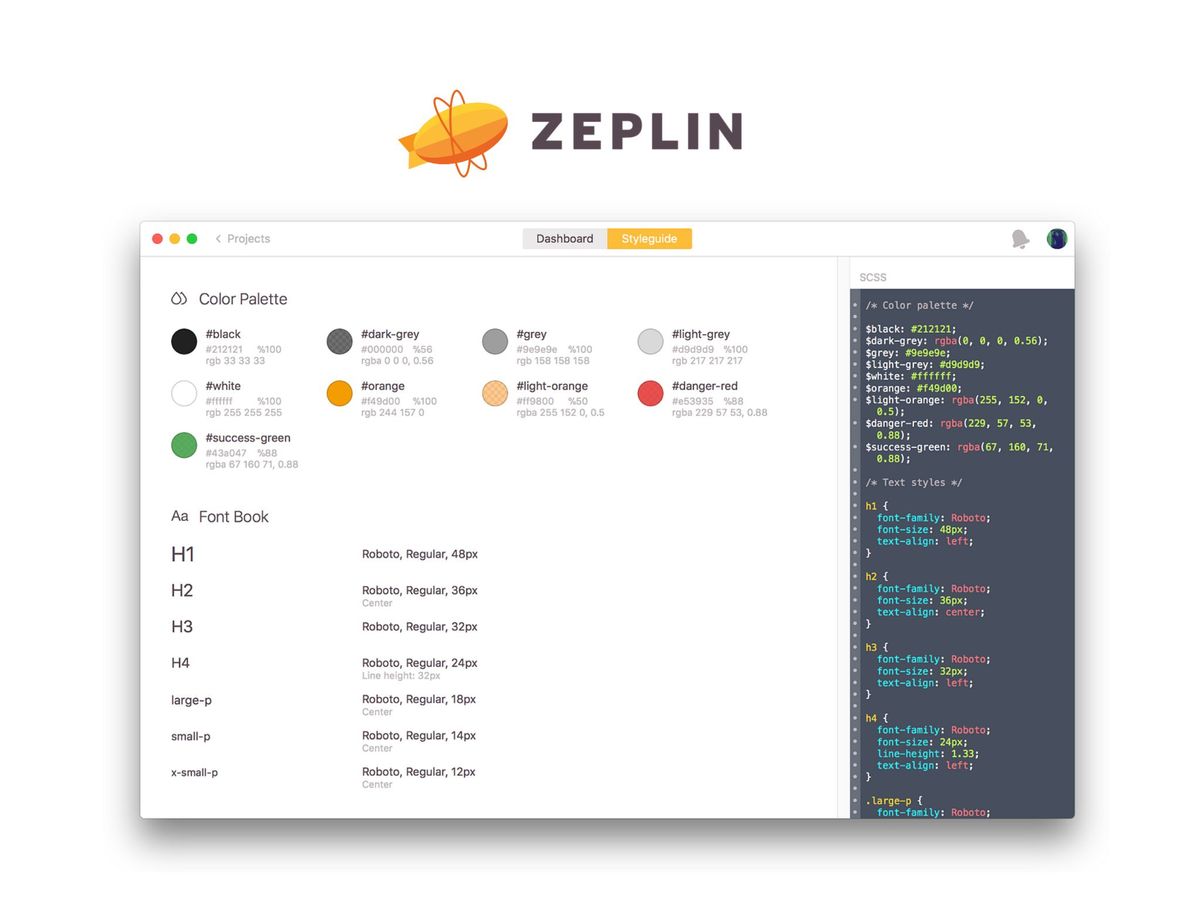 Zeplin — автоматична генерація специфікацій дизайну