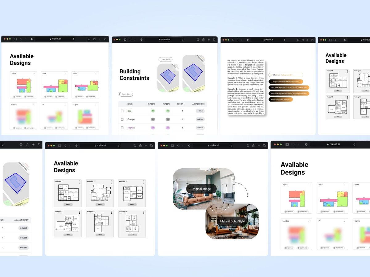 Maket — ШІ для швидкого створення архітектурних планів, що враховують обмеження довкілля