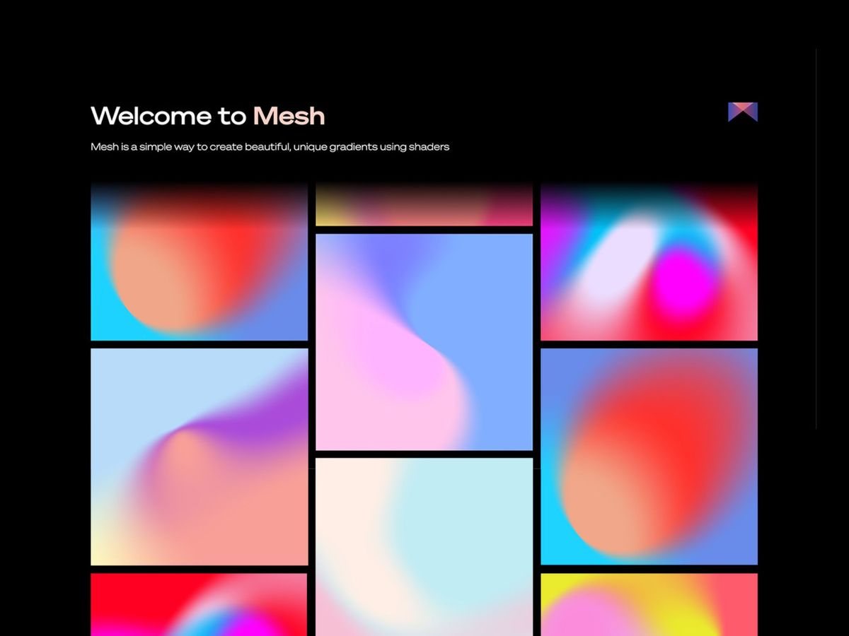 Mesh — інструмент для створення градієнтів на основі WebGL