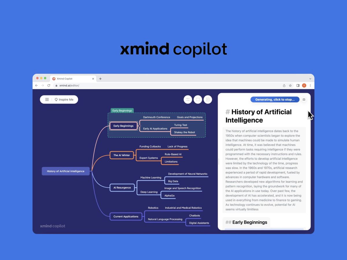 Xmind — інструмент для створення інтелект-карт з вбудованим ChatGPT