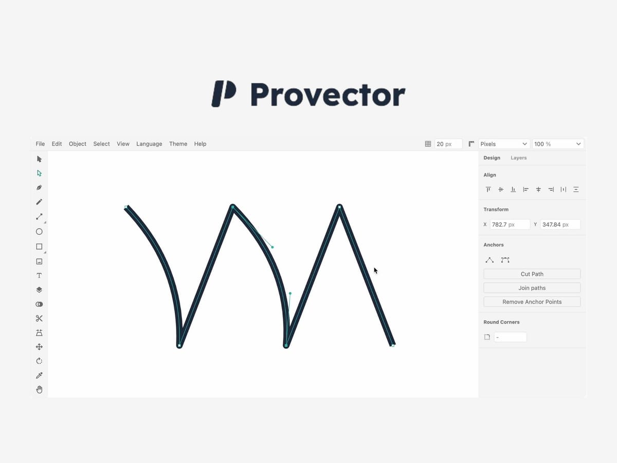 Provector — онлайн-інструмент для створення складної векторної графіки