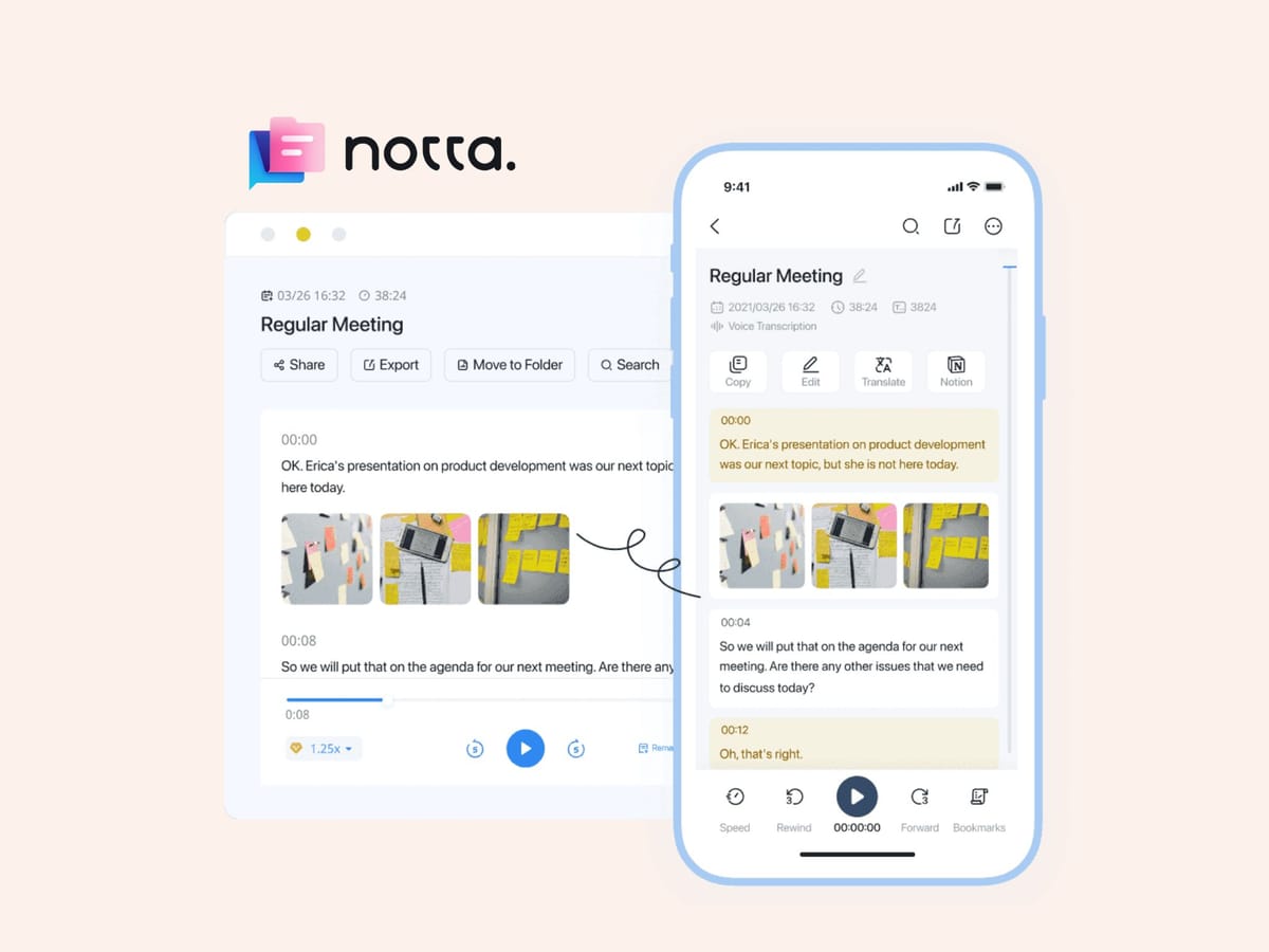Notta — AI інструмент для транскрибування довгих YouTube відео та аудіозаписів