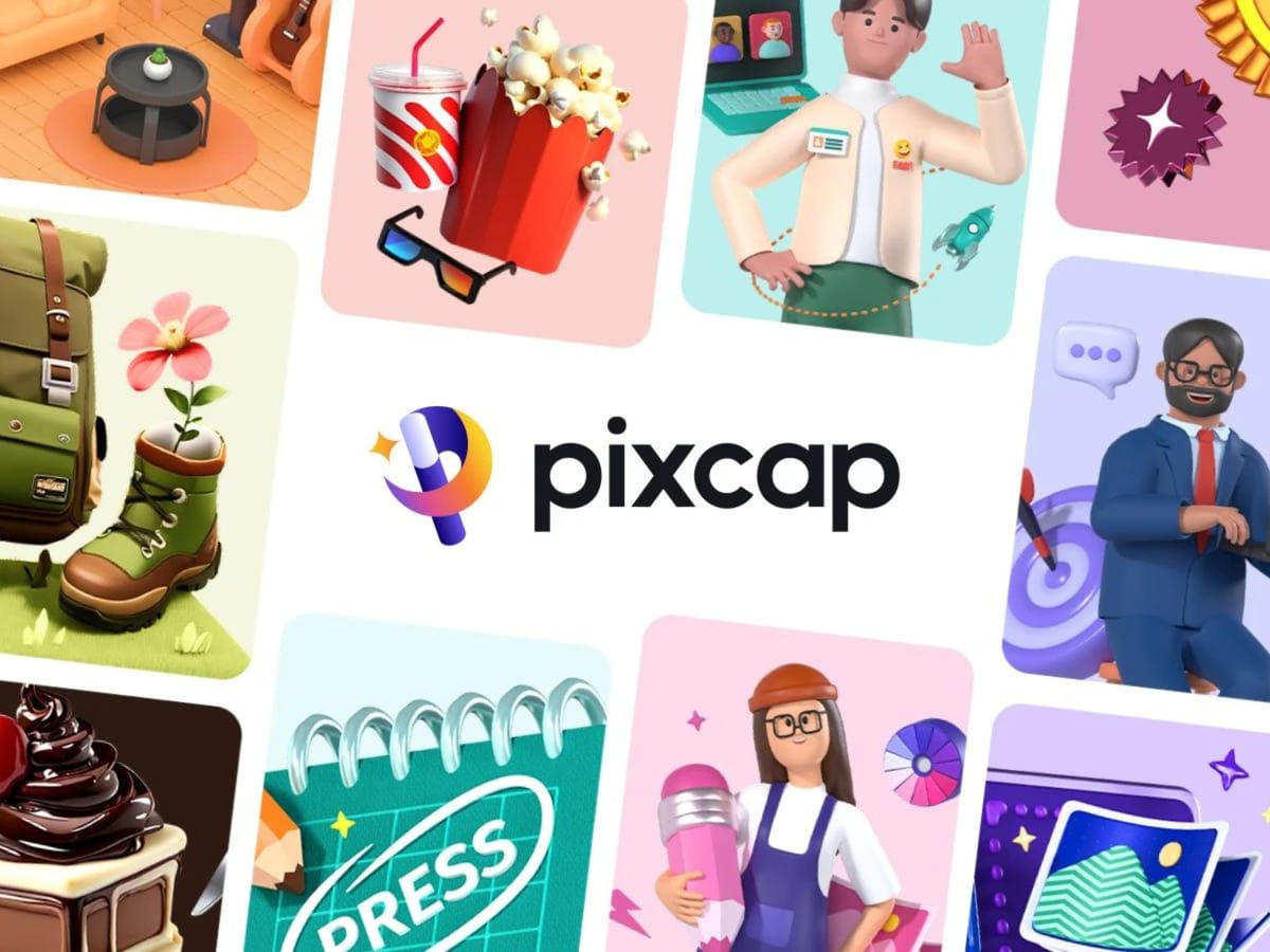 PixCap — графічний редактор на основі 3D-елементів і AI