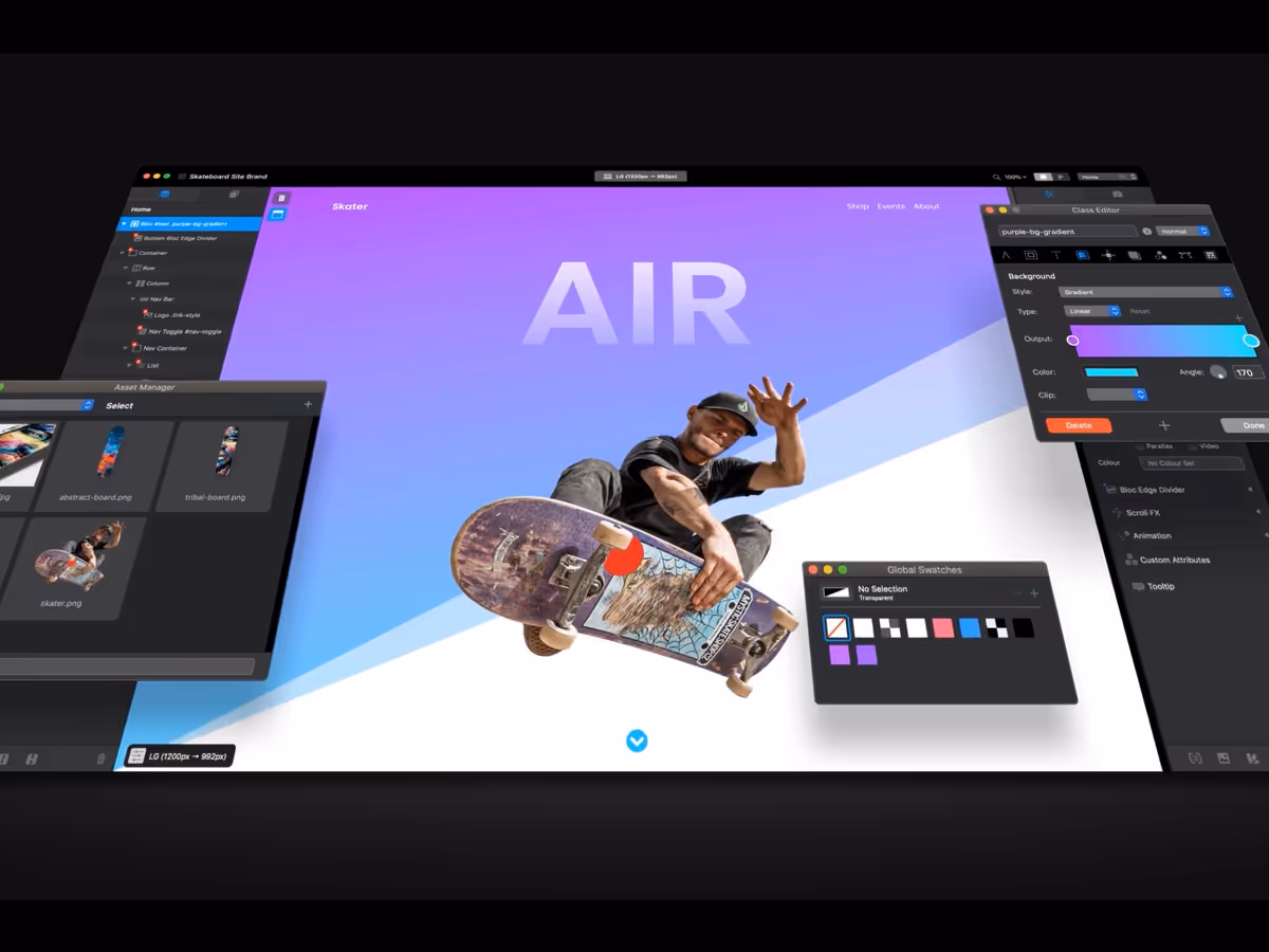 Blocs App — приложение для Mac для создания сайта без знания кода Основне зображення
