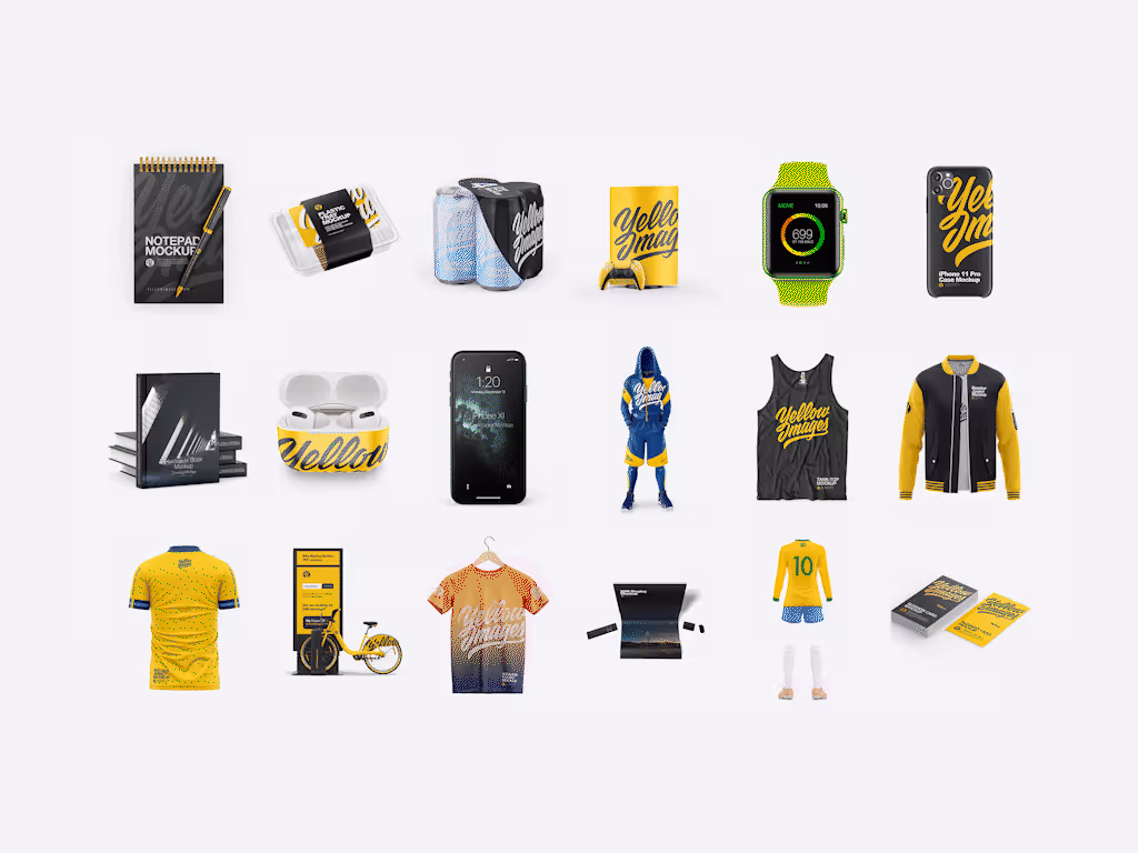 😍 88 безкоштовних мокапів PSD від Yellow Images Основне зображення