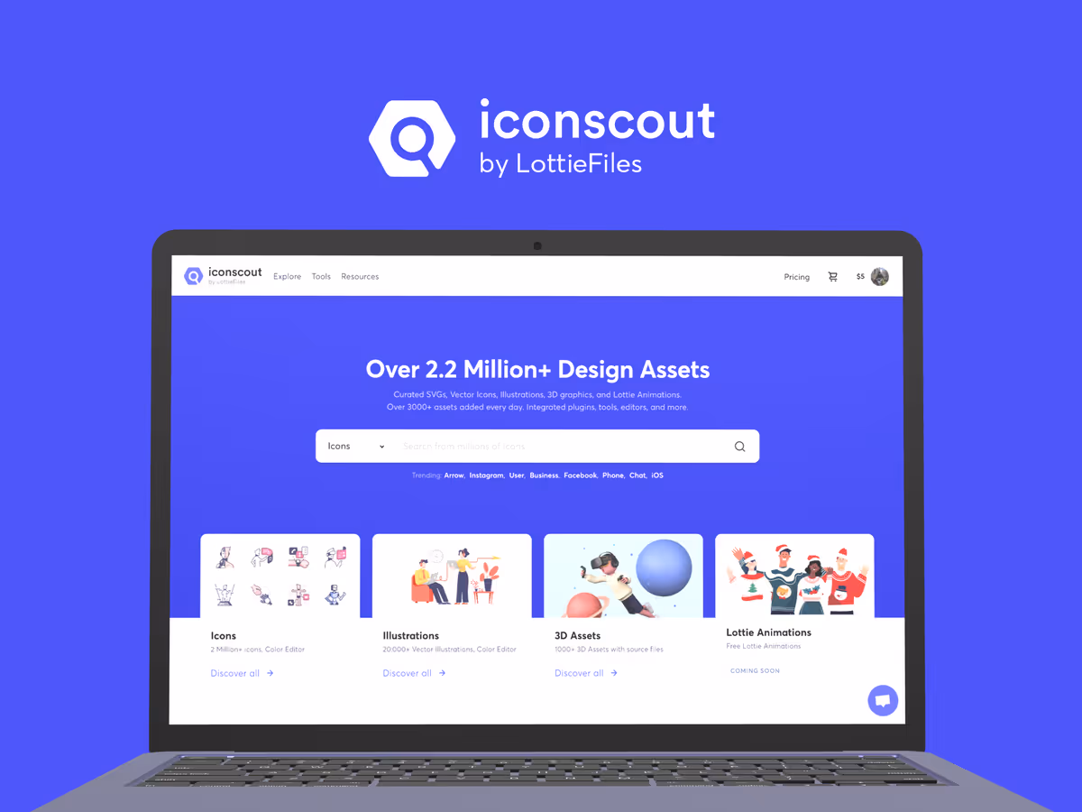 Iconscout - 2 миллиона иконок для Mac и Windows. Основне зображення