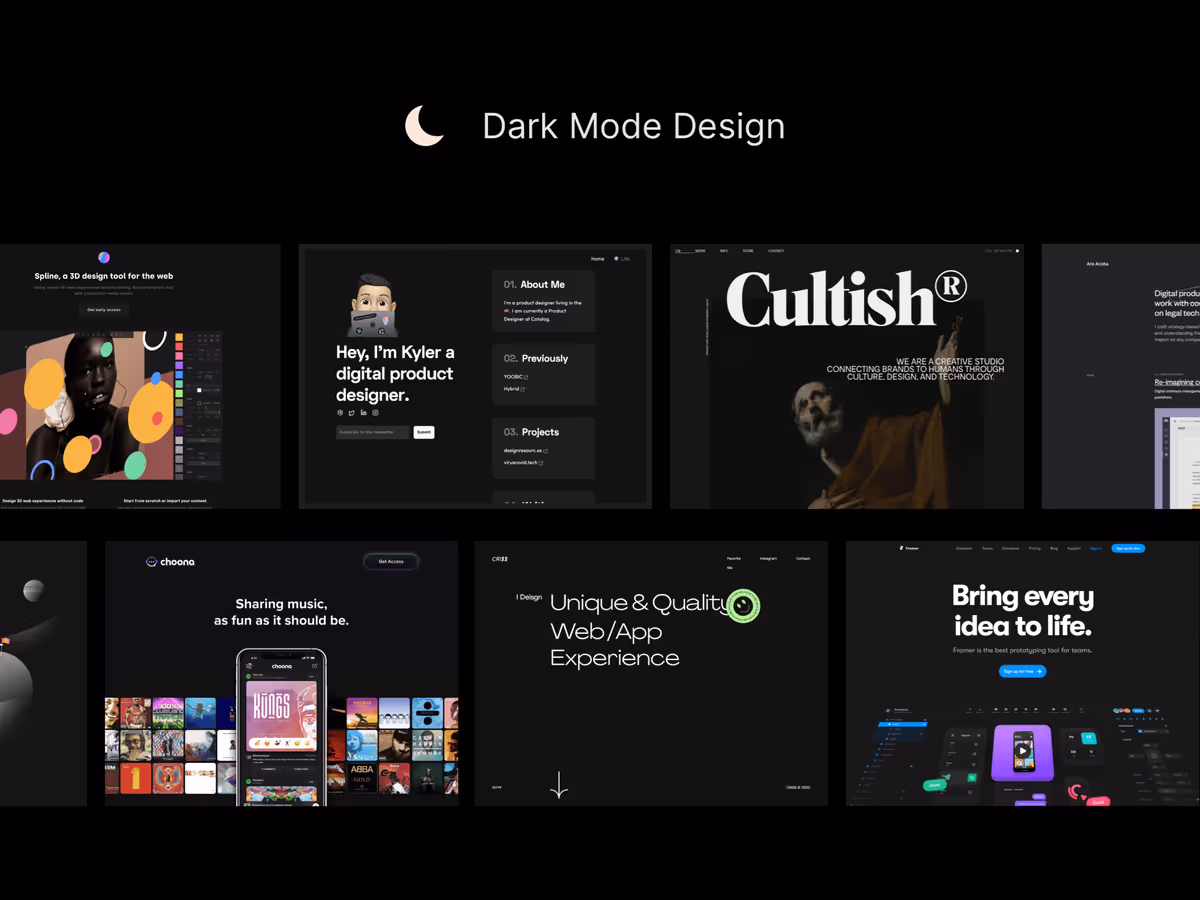 Dark Mode Design - дизайн в темном цвете Основне зображення