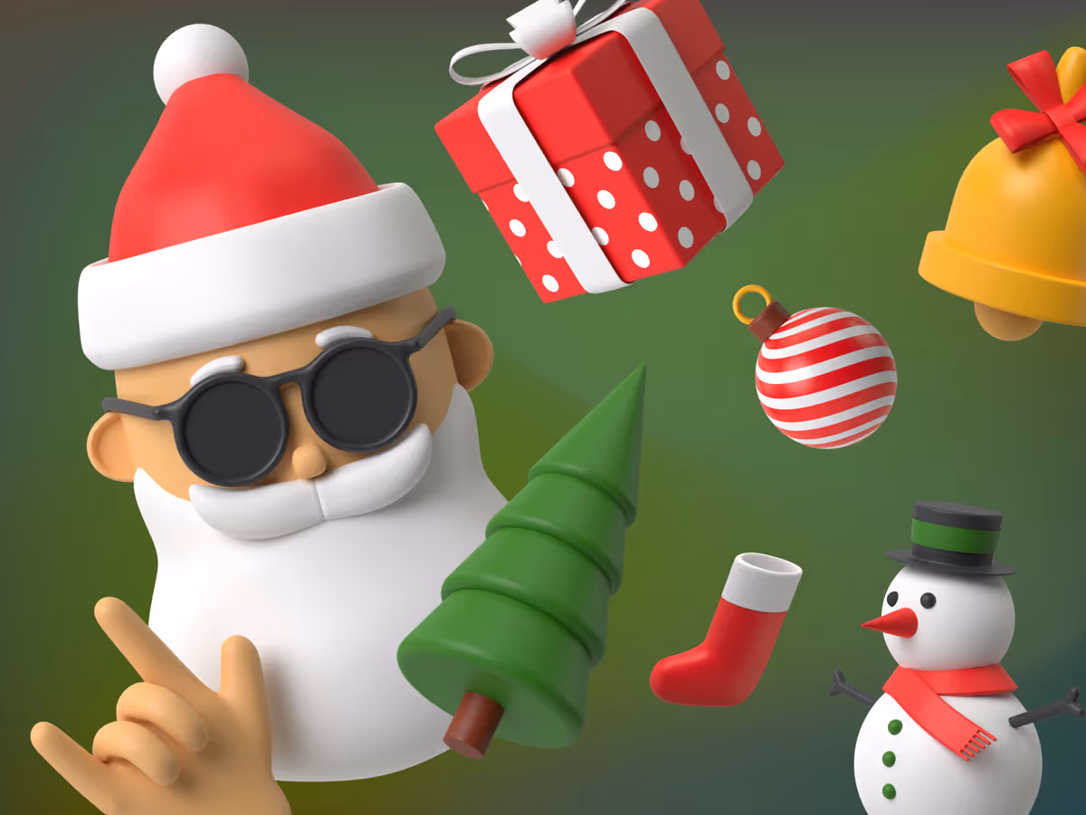 Бесплатные новогодние 3d иллюстрации от Wannathis Основне зображення