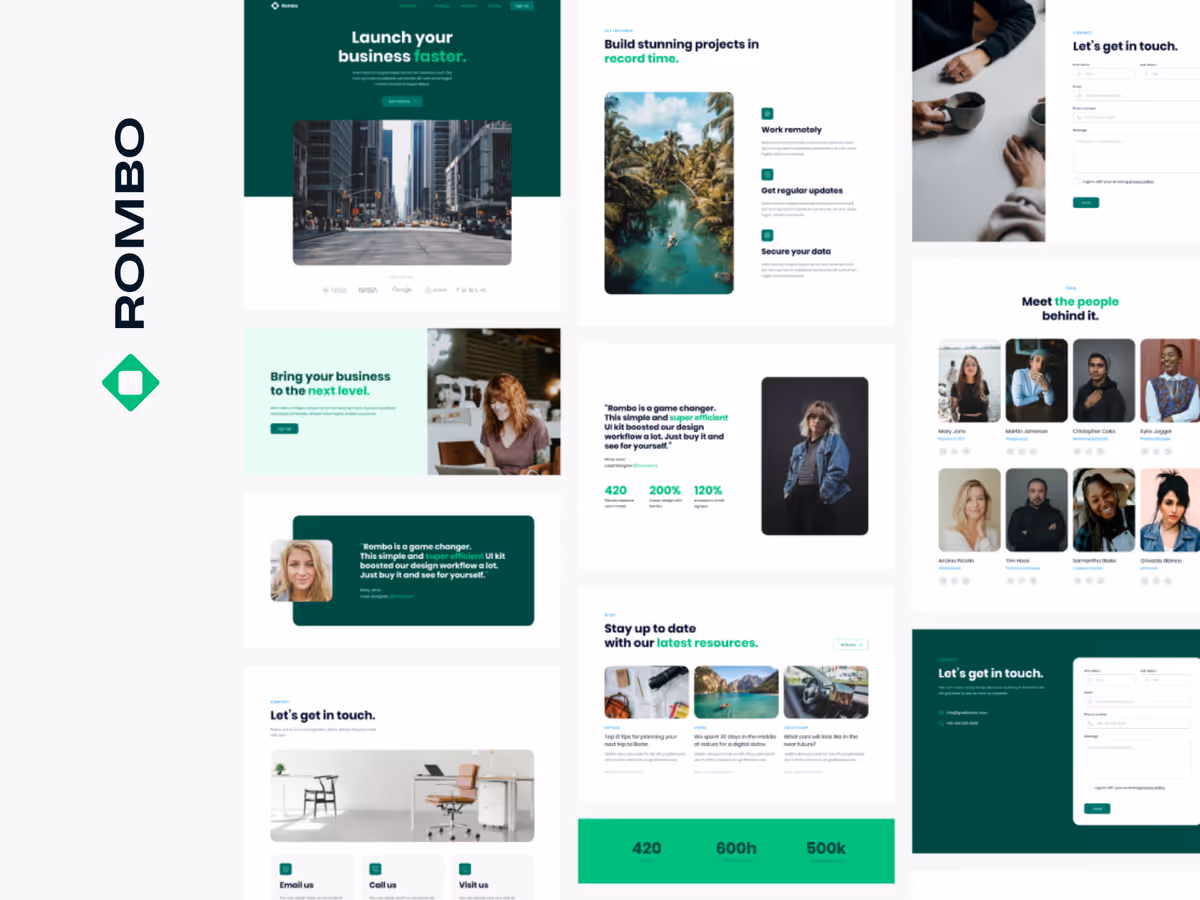 Rombo - умная дизайн-система для Figma Основне зображення