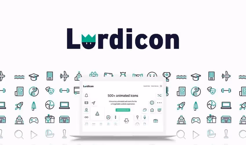 Lordicon — инновационная  библиотека анимированных иконок. Основне зображення