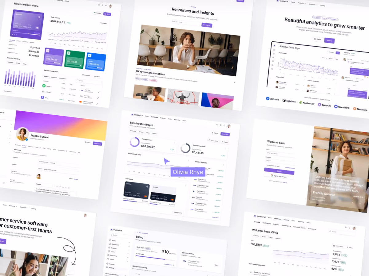 Untitled UI – колекція   користувацьких інтерфейсів, іконок, PSD-файлів та векторних зображень Основне зображення
