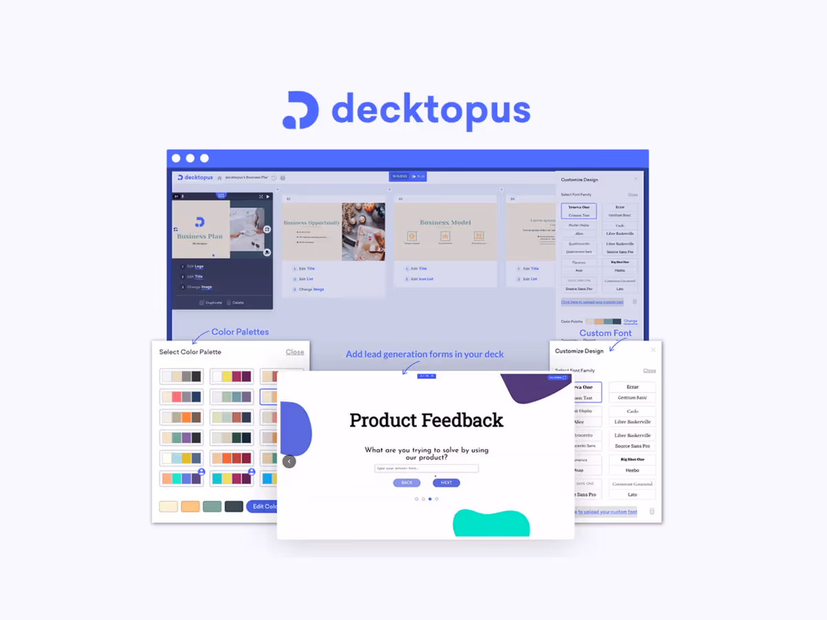 Decktopus — AI інструмент для створення презентацій Основне зображення