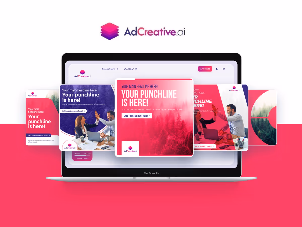 AdCreative — інструмент для створення AI рекламних та соціальних креативів Основне зображення