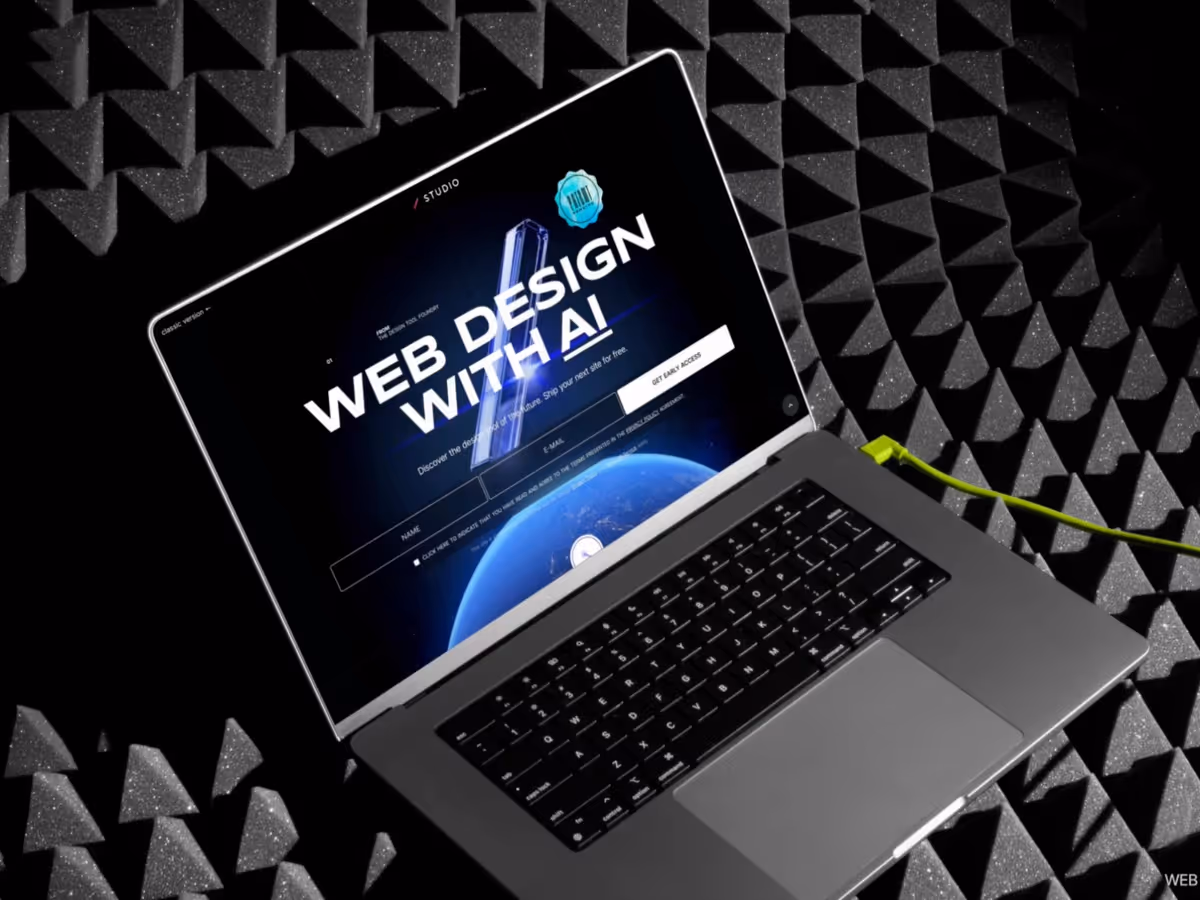 Studio AI — новий AI інструмент для створення сайтів Основне зображення