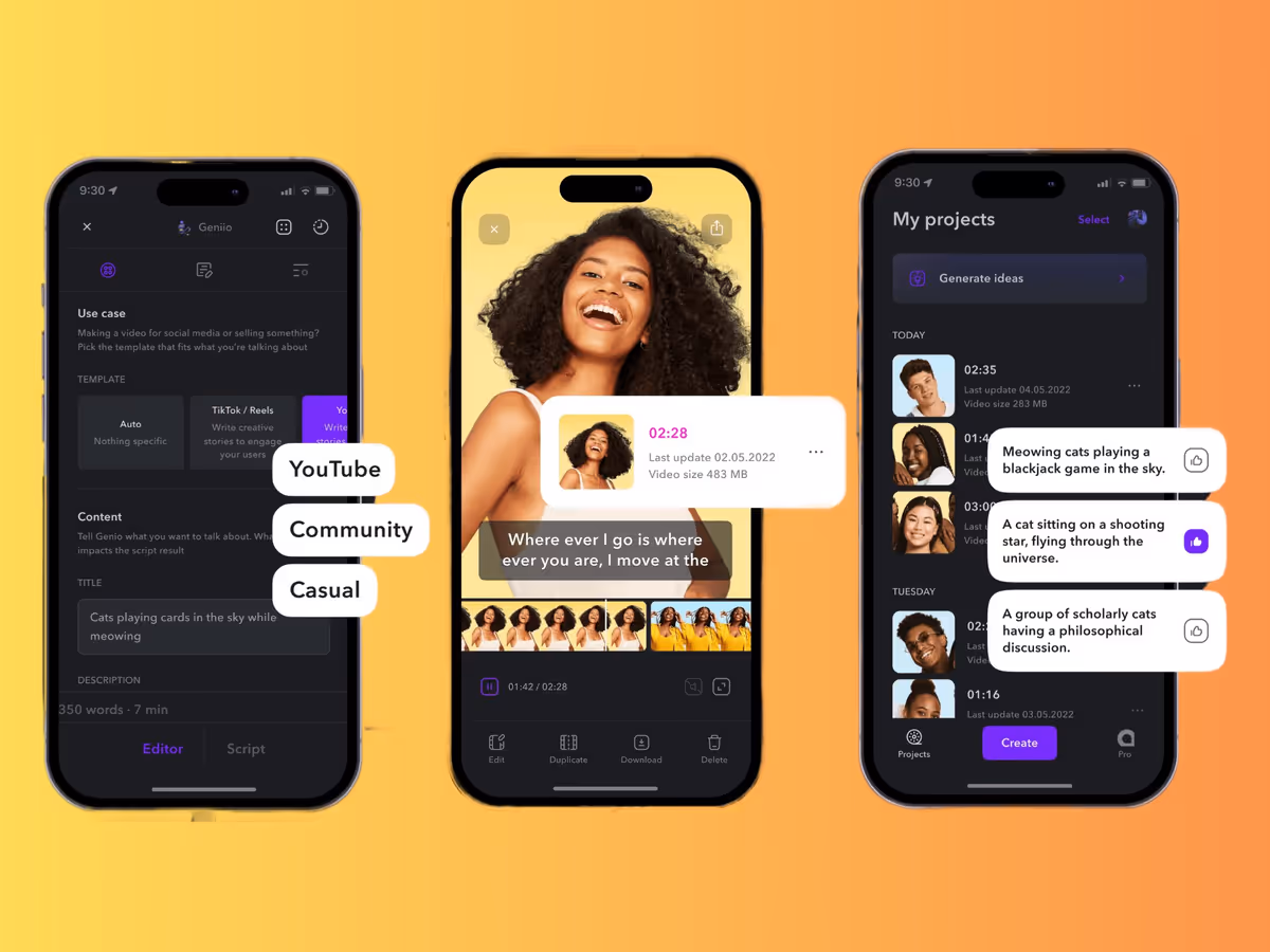 Captions — штучний інтелект для створення субтитрів та автоматичного монтажу відео Основне зображення