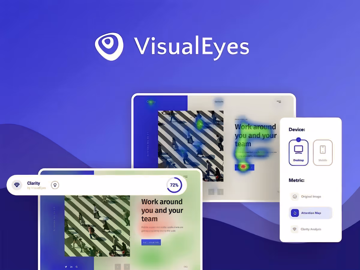 VisualEyes — AI інструмент для аналітики UX дизайнів Основне зображення