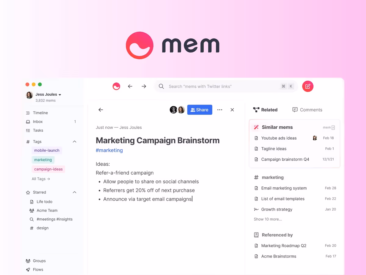 AI Mem — самоорганізований робочий простір для автоматизації задач Основне зображення