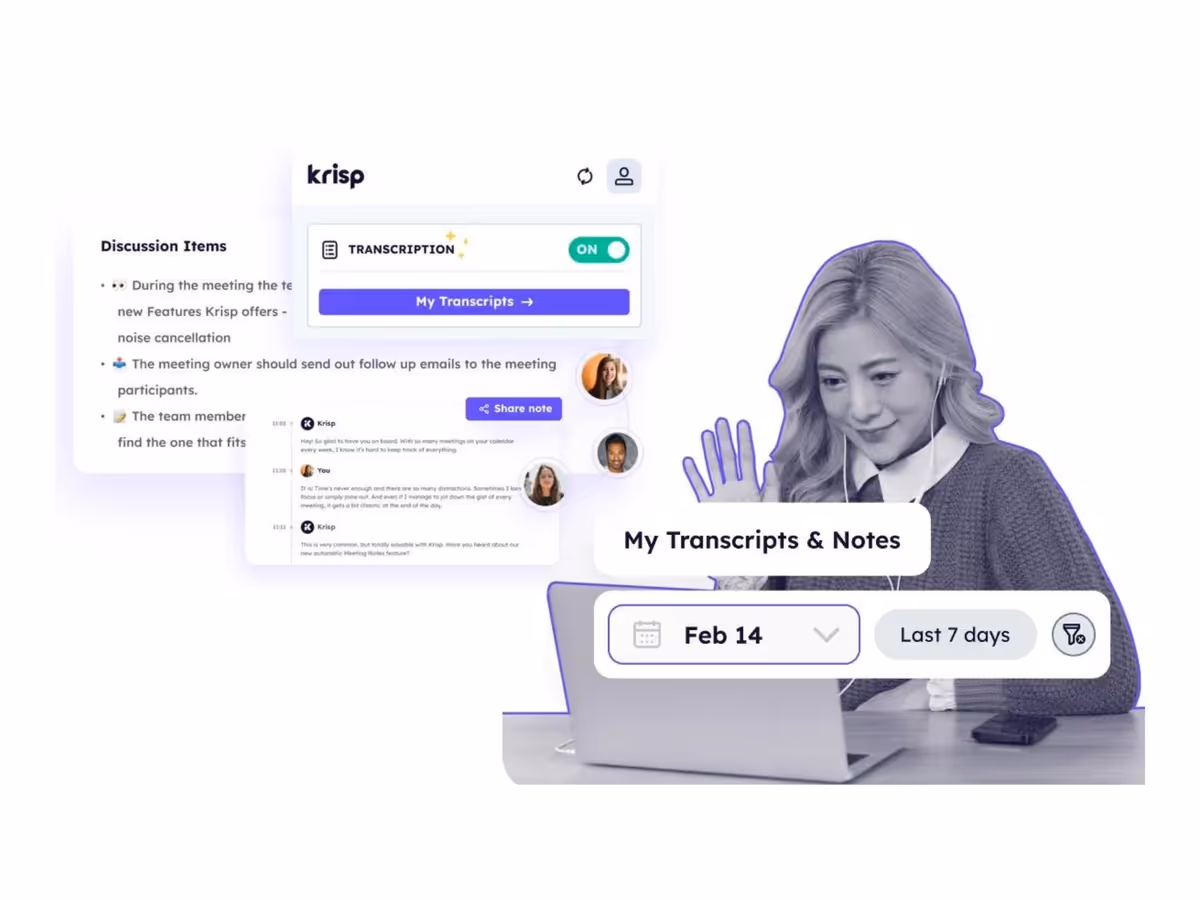 Krisp — AI інструмент для видалення фонових голосів та шумів Основне зображення
