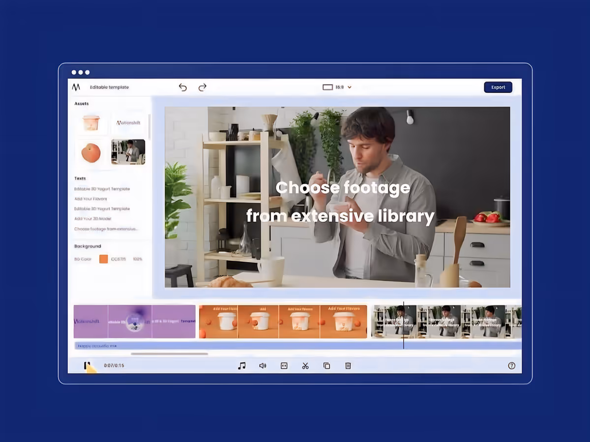 Motionshift — AI інструмент для створення 2D та 3D відео Основне зображення