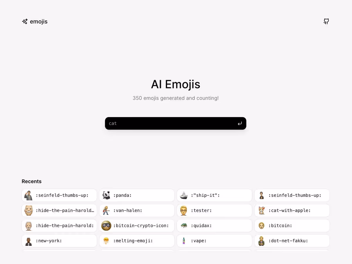 Emojis — AI генератор емодзі за текстовим запитом Основне зображення