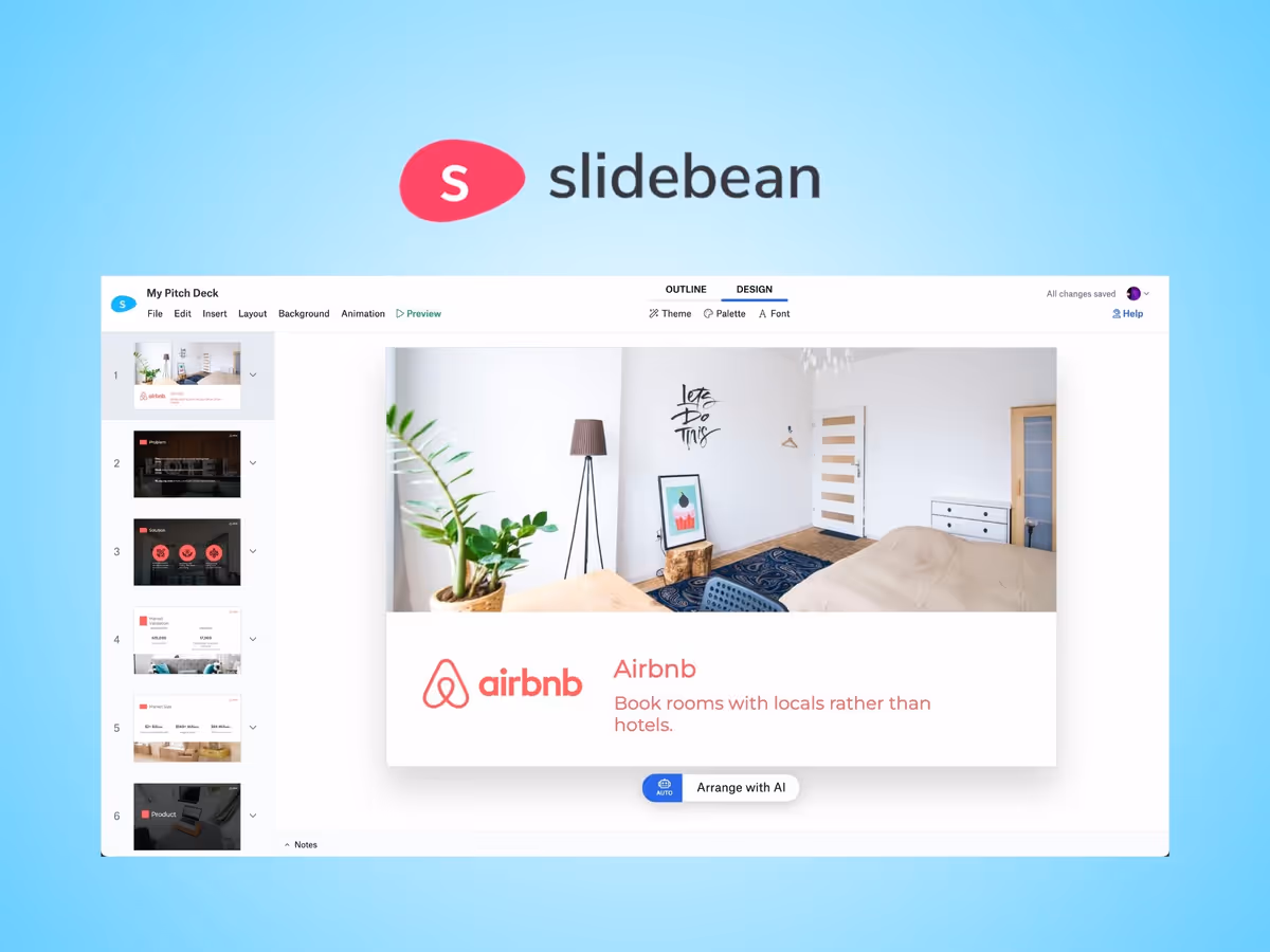 Slidebean — нейромережа для створення презентацій Основне зображення