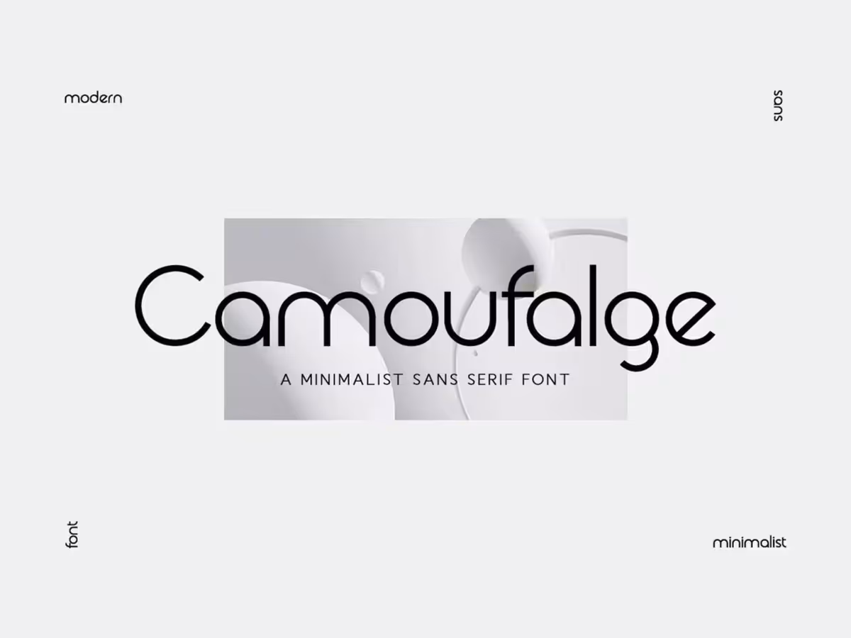 Добірка мінімалістичних шрифтів Основне зображення