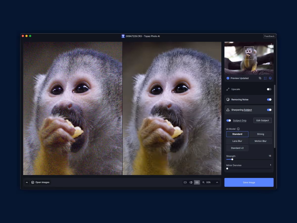 Topaz AI — сервіс для покращення якості відео Основне зображення