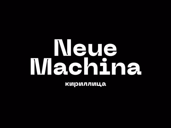 Neue Machina шрифт Основне зображення