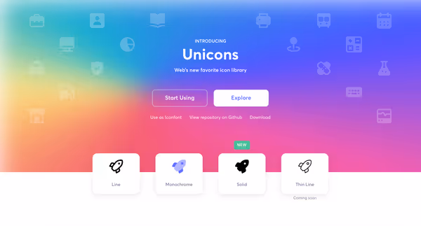 Unicons - действительно хорошие иконки Основне зображення